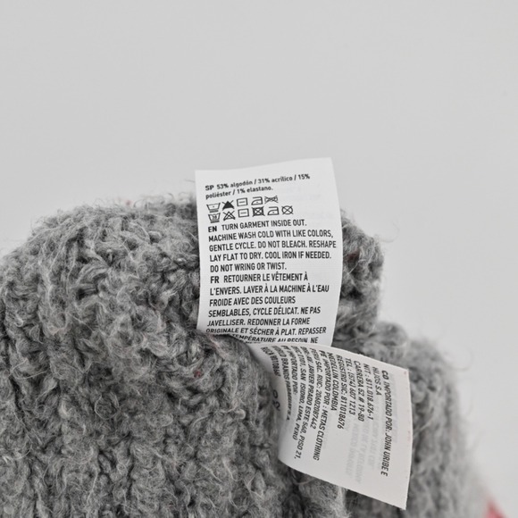 AMERICAN EAGLE Womens Varsity Letterman Sweater Size XS Y2k Gray Full Zip‎ Crop - Picture 9 of 13